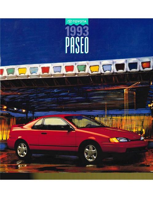 1993 TOYOTA PASEO BROCHURE ENGELS (USA), Livres, Autos | Brochures & Magazines