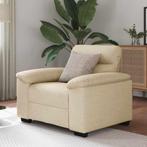 vidaXL Sofastoel Crème 60 cm Stof, Huis en Inrichting, Zetels | Zetels, Verzenden, Nieuw