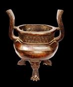 Oud-Aziatisch - Bronzen drievaksgeurbrander - Ming-dynastie,