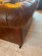 Établi - Cuir - Chesterfield cognac brun