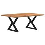vidaXL Eettafel rechthoekig 180x120x74 cm massief eikenhout, Huis en Inrichting, Verzenden, Nieuw