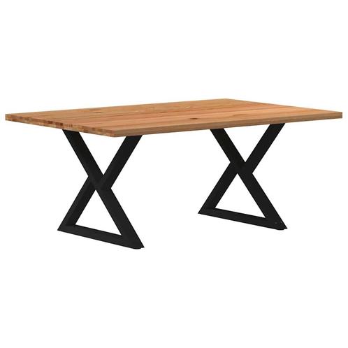 vidaXL Eettafel rechthoekig 180x120x74 cm massief eikenhout, Huis en Inrichting, Tafels | Eettafels, Nieuw, Verzenden