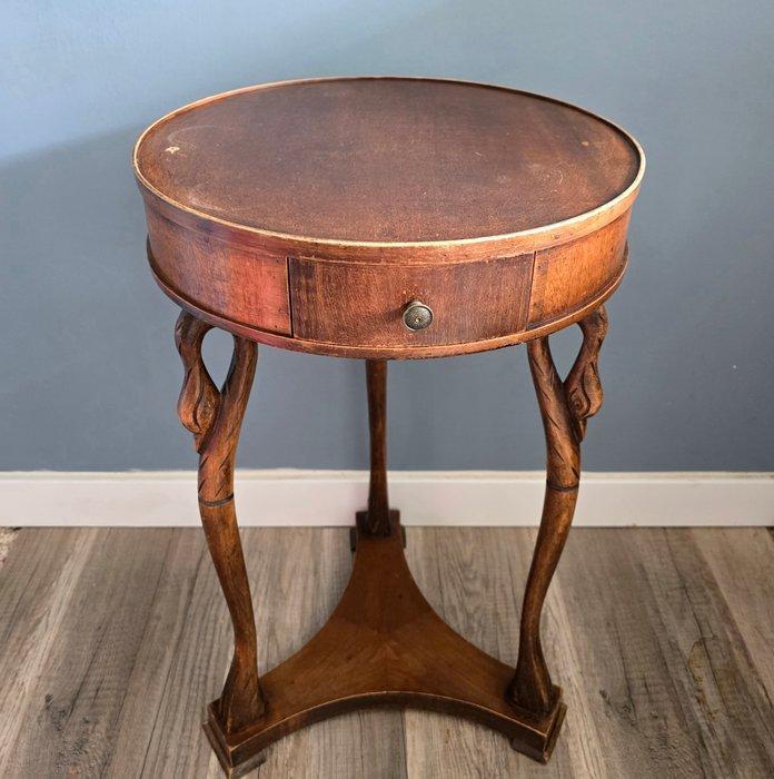 Selva - Houten gueridon / bijzettafel met zwanenpoten -, Antiek en Kunst, Curiosa en Brocante