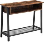 Tafel - Homestyle - Roosterplank - Industrieel - Zwartbruin, Huis en Inrichting, Ophalen of Verzenden, Nieuw, Modern