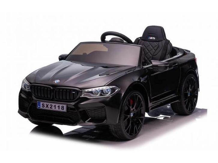 BMW M5, Leder zitje, Rubberen banden, Kinder Accu Auto!, Kinderen en Baby's, Speelgoed | Buiten | Accuvoertuigen, Nieuw, Ophalen of Verzenden