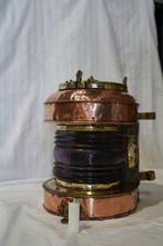 Navigation lamp - Glas, Koper, Messing, Antiek en Kunst