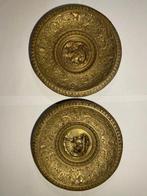 Panneau (2) - Bronze - 2 panneaux muraux en bronze, Antiquités & Art