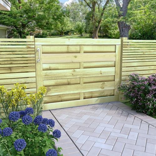 vidaXL Poort 100x75 cm geïmpregneerd grenenhout groen, Tuin en Terras, Tuinpoorten, Nieuw, Verzenden