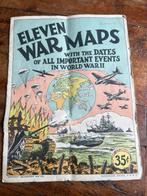 WW2 US Eleven Maps of the War - Map Atlas / Diary -, Verzamelen