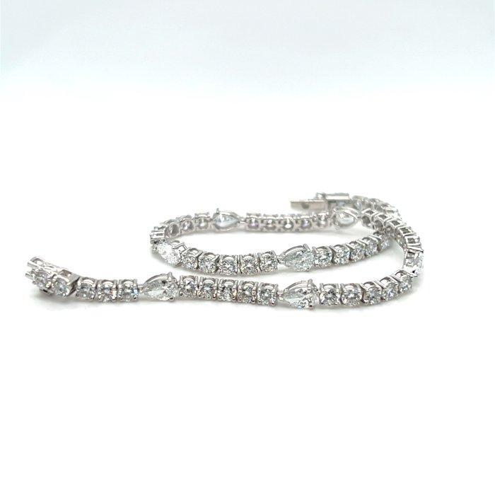 Armband - 14 karaat Witgoud - 4.81ct. tw. Diamant, Handtassen en Accessoires, Armbanden