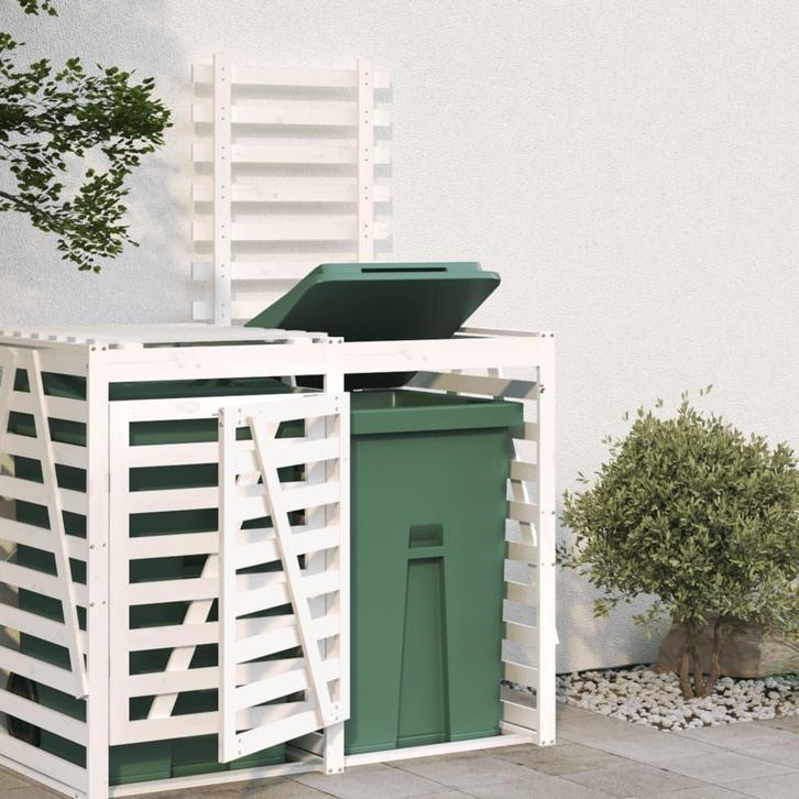 vidaXL Containerberging verlengstuk massief grenenhout wit, Doe-het-zelf en Bouw, Containers, Verzenden