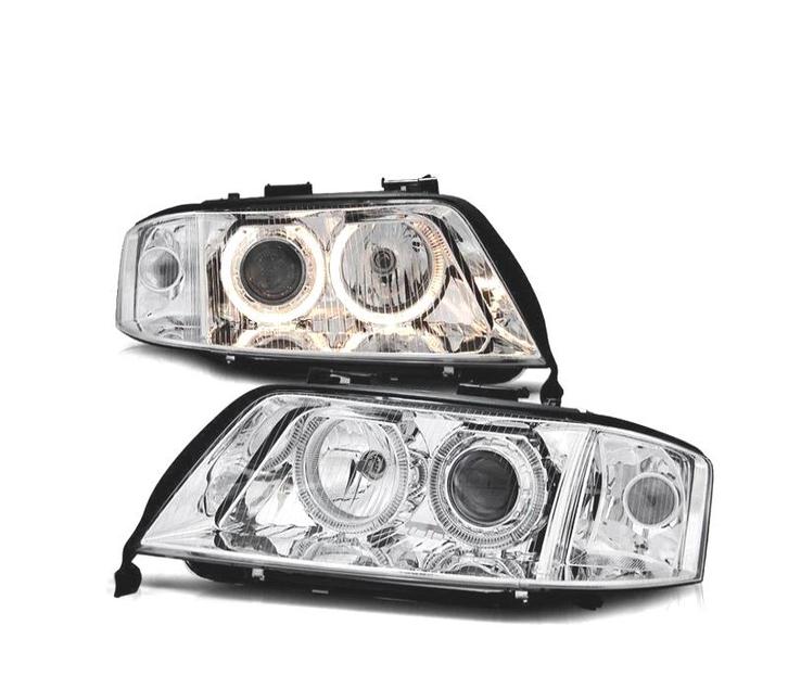 PHARES XENON AUDI A6 4B 01-04 FOND CHROMÉ, Auto-onderdelen, Verlichting, Verzenden
