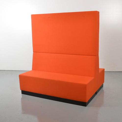 Frontseat treinbank, oranje, 160 x 130 cm, 2 delen, Huis en Inrichting, Stoelen, Ophalen of Verzenden