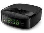 Veiling - Philips Radio Clock Digital Black, Elektronische apparatuur, Wekkers, Nieuw