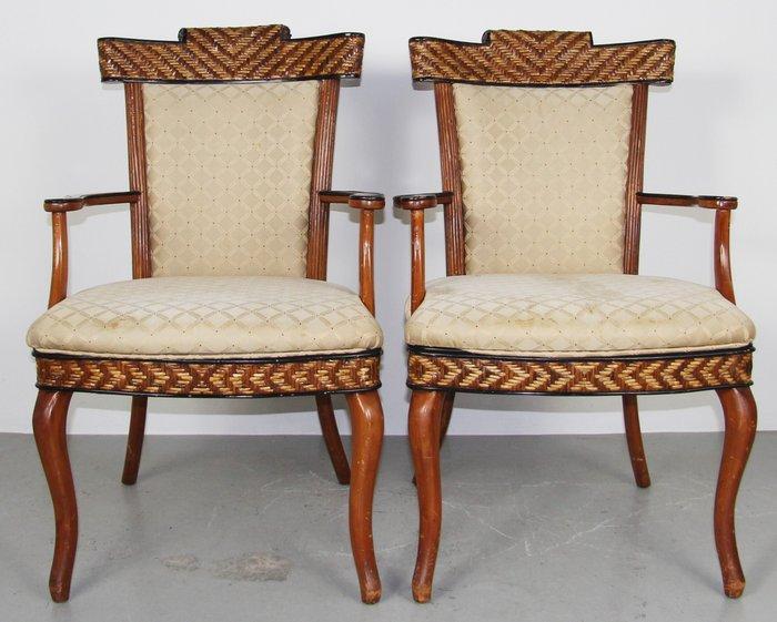 Stoel (6) - Rotan, Riet - Bezorging mogelijk, Antiek en Kunst, Curiosa en Brocante