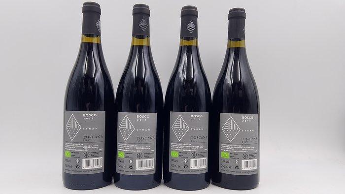 2018 Tenimenti d Alessandro, Bosco - Toscane - 4 Flessen, Collections, Vins