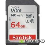 SanDisk Ultra 64GB SDXC Geheugenkaart, Verzenden
