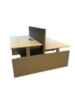 Duo werkplek, zo goed als nieuw, Huis en Inrichting, Bureaus, Verzenden, In hoogte verstelbaar, Zo goed als nieuw, Bureau