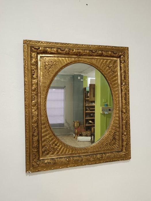 Spiegel - Hout - Spiegel van hout en goud, Antiek en Kunst, Antiek | Overige Antiek