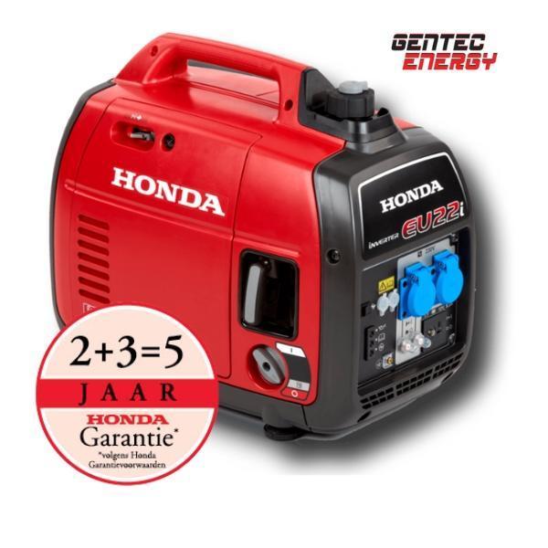 Stroomgroep EU22i Honda 2,2 kVA, 230V Belgische versie met p, Doe-het-zelf en Bouw, Aggregaten, Benzine, Nieuw, Elektrisch startend