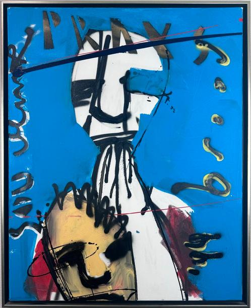 Herman Brood | Origineel Schilderij: Souvenir, Antiek en Kunst, Kunst | Schilderijen | Abstract, Ophalen of Verzenden