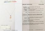 Halsketting - 18 karaat Witgoud Parel - Diamant -, Nieuw