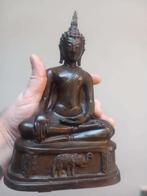 Bronzen Thaise Boeddha Sukhotai Thailand - Brons - Thailand, Antiquités & Art