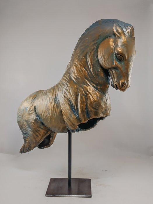 Salvatore Alibrio - Prancing horse - bronze effect, Antiek en Kunst, Kunst | Designobjecten