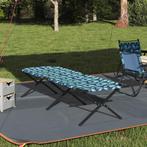 vidaXL Vouwbaar Ligbed met Draagtas Bladerenpatroon 600D, Caravans en Kamperen, Kampeeraccessoires, Verzenden, Nieuw