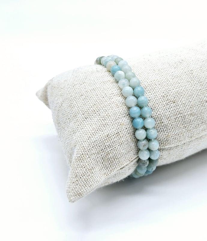 Amazoniet armband 4mm, Handtassen en Accessoires, Armbanden, Ophalen of Verzenden