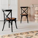 Iconaxa - Chaise de salle à manger - Chaise X - Chêne -, Antiquités & Art