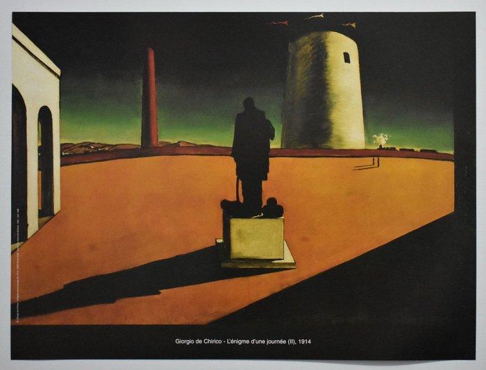 Giorgio De Chirico - THE ENIGMA OF A DAY - Original vintage, Antiquités & Art, Art | Dessins & Photographie