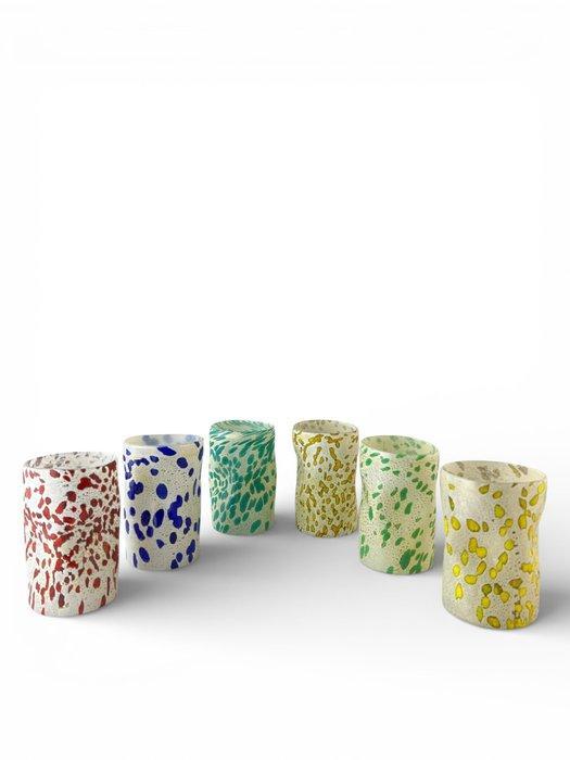 Drinkservies voor 6 (6) - Glas - Murano glazenset, Antiquités & Art, Antiquités | Verre & Cristal