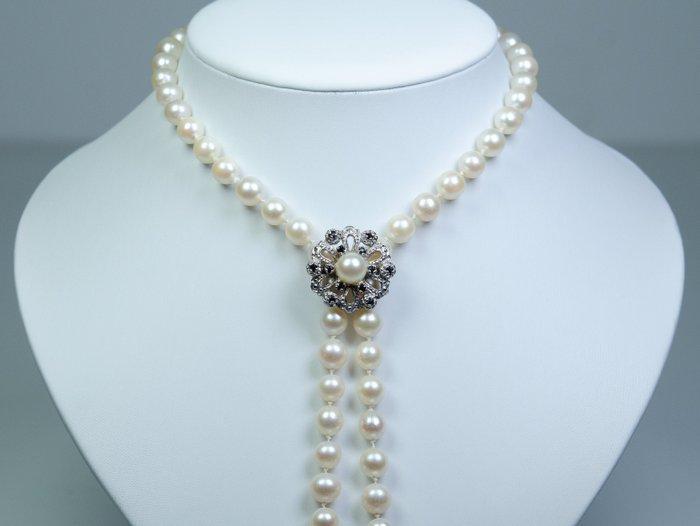 Sans prix de réserve - Collier - Argent 835<br>- Ø 7,5-8 mm, Bijoux, Sacs & Beauté, Colliers