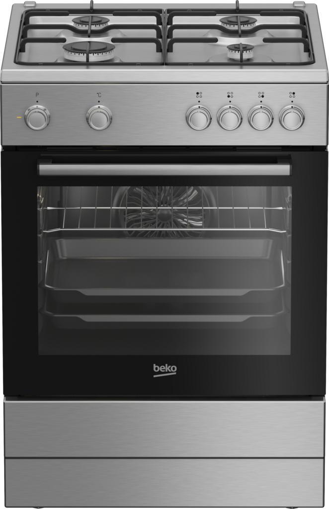 Beko Fbm6202xnl - Gasfornuis - 60 cm - RVS, Elektronische apparatuur, Fornuizen, Ophalen of Verzenden