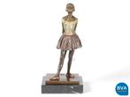 Online Veiling: Bronzen ballerina op marmeren voetstuk|62928