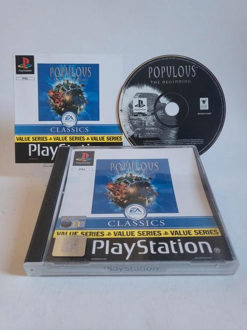 Populous the Beginning Classics Playstation 1, Games en Spelcomputers, Games | Sony PlayStation 1, Zo goed als nieuw, Ophalen of Verzenden