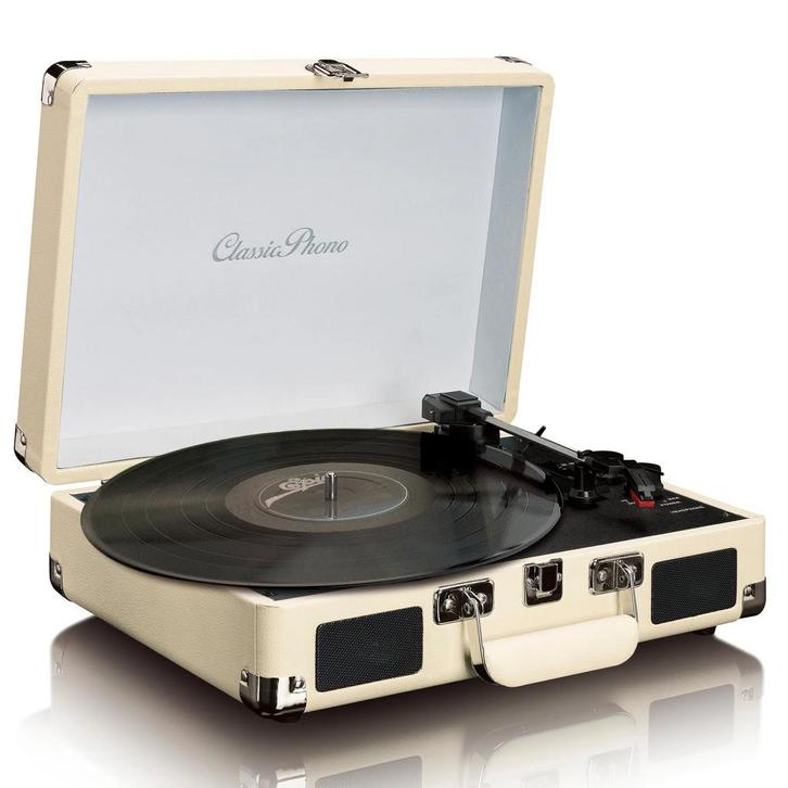 Classic Phono TT-11- Platenspeler met 2 speakers en Bluetoot, TV, Hi-fi & Vidéo, Tourne-disques, Envoi