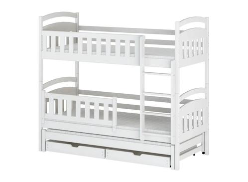 Stapelbed BLANKA - 90x200cm - 3 persoons - wit, Kinderen en Baby's, Kinderkamer | Bedden, Nieuw, Ophalen of Verzenden
