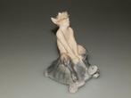Royal Copenhagen - Beeld, Fauno su tartaruga - 10 cm -, Antiek en Kunst