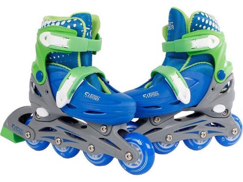 Street Rider Inline Skeelers Blauw, Maat 30-33, Sport en Fitness, Skeelers, Zo goed als nieuw, Verzenden