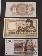 Nederland. - 3 x 100 Gulden 1947, 1953 & 1970 - Mev. 120-1,