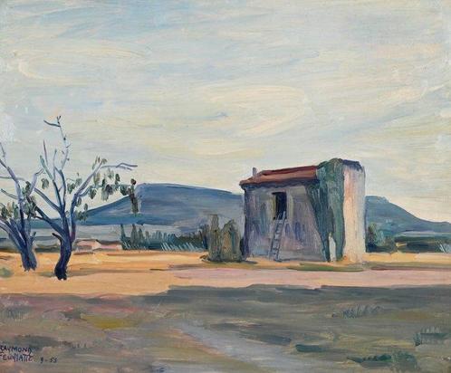 Raymond Feuillate (1901-1971) - Paysage au Grenier, Antiquités & Art, Art | Peinture | Classique