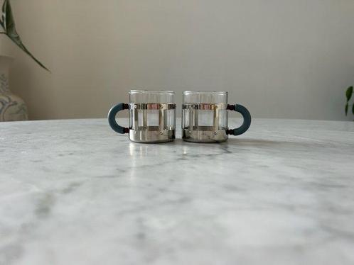 Alessi - Michael Graves - Koffieservies (2) - Glas, Staal, Antiek en Kunst, Antiek | Meubels | Stoelen en Sofa's