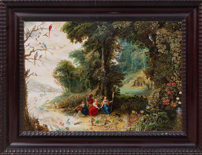 After Jan Brueghel the Younger (1601 - 1678) - The Four, Antiquités & Art, Art | Peinture | Classique