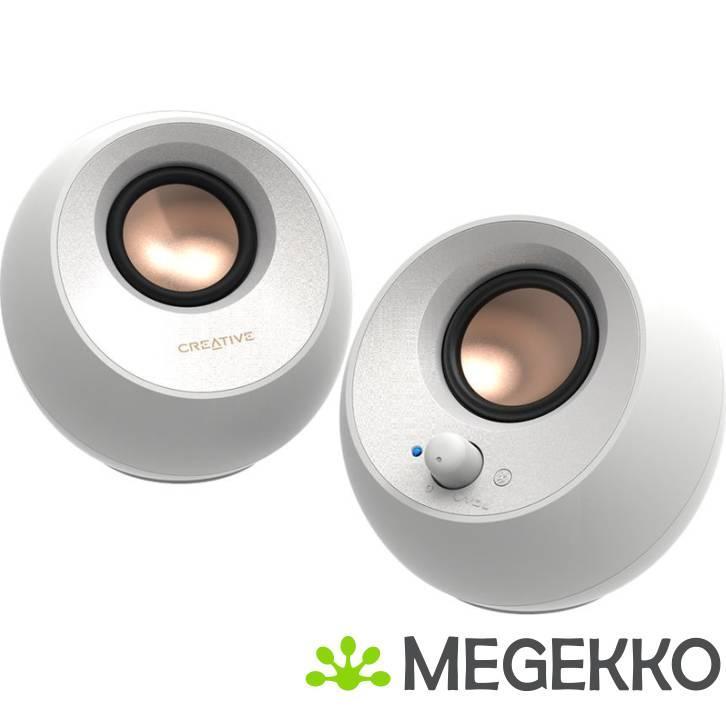 Creative Labs Pebble V3 Wit Bedraad en draadloos 10 W, Computers en Software, Overige Computers en Software, Nieuw, Verzenden