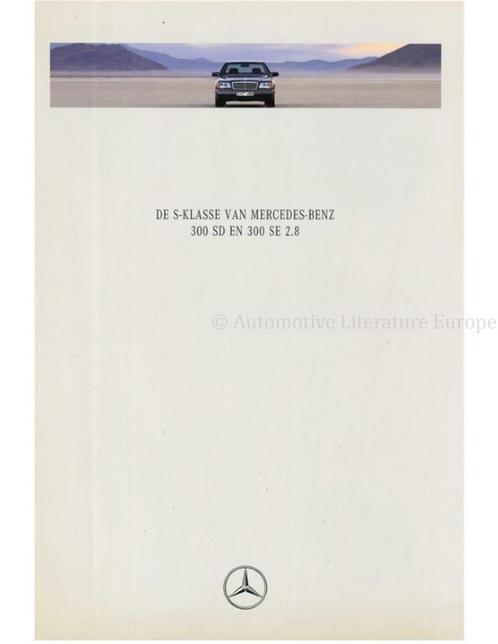 1992 MERCEDES BENZ S KLASSE BROCHURE ENGELS, Livres, Autos | Brochures & Magazines