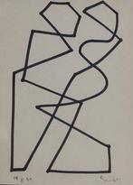 Siep Van Den Berg (1913-1998) - Tango geometrisch in 1 lijn, Antiek en Kunst, Kunst | Schilderijen | Modern