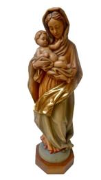 Sculpture, Madonna mit Kind - Handarbeit - 45 cm - Bois