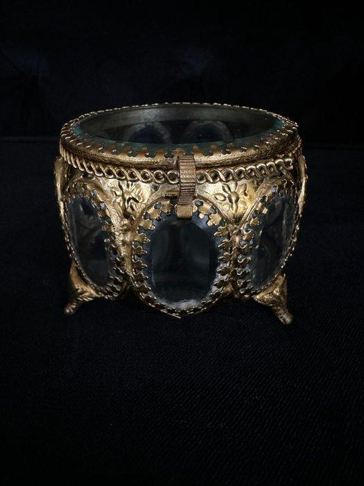 Sieradendoos - Napoleon III - Sieraaddoos – Geslepen glas &, Antiek en Kunst, Curiosa en Brocante